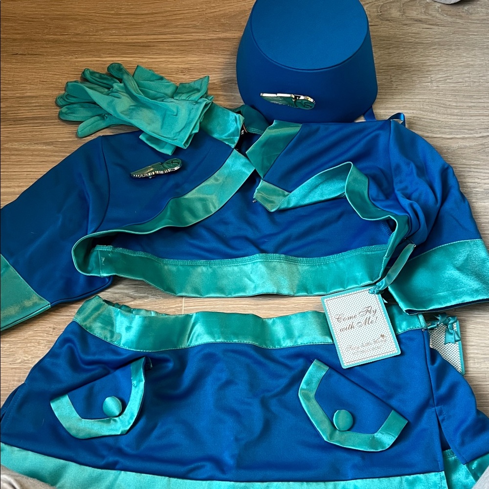 Victoria's Secret Blue and Teal Dance Set